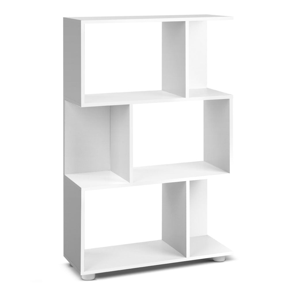 DIY 3 Tier Zig Zag Bookshelf - White