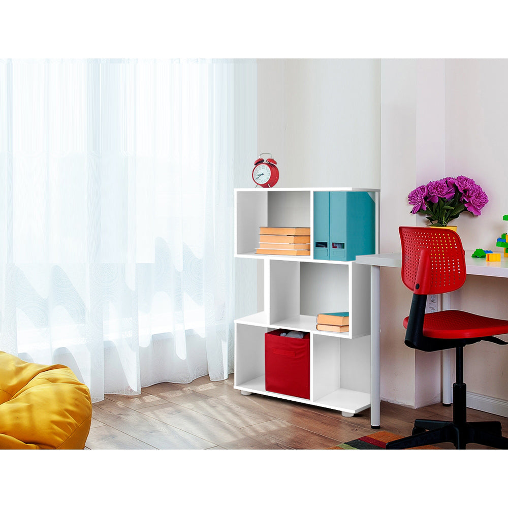 DIY 3 Tier Zig Zag Bookshelf - White