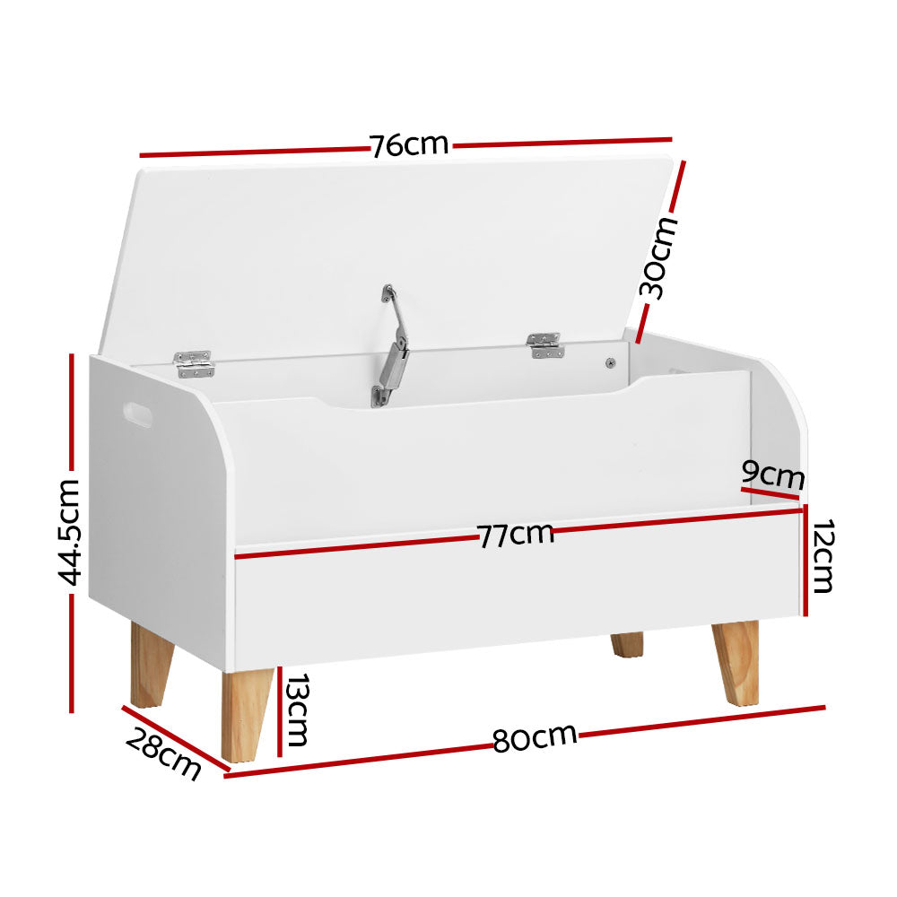 Kids Toy Bookshelf Storage Children Room Organiser Display - White