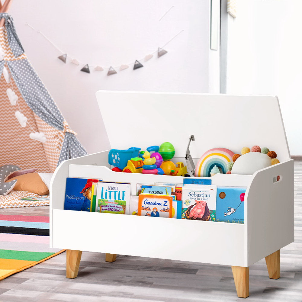 Kids Toy Bookshelf Storage Children Room Organiser Display - White
