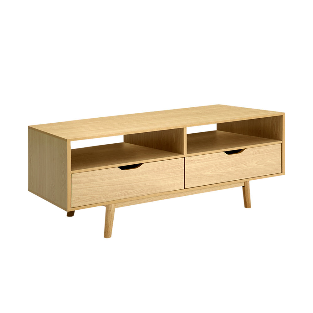 TV Cabinet Entertainment Unit Stand Wooden Storage 120cm