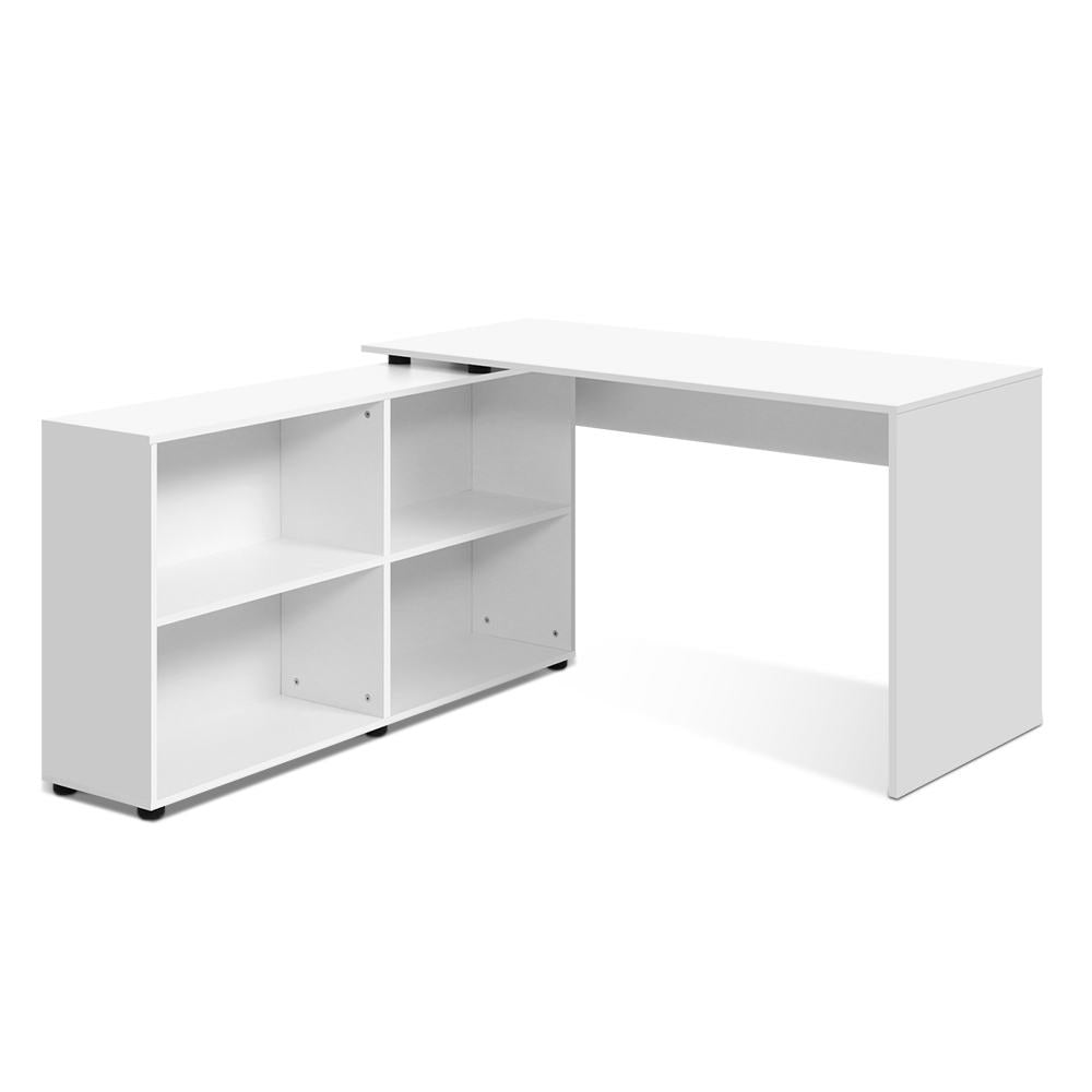 Office Computer Corner Desk Workstation - White