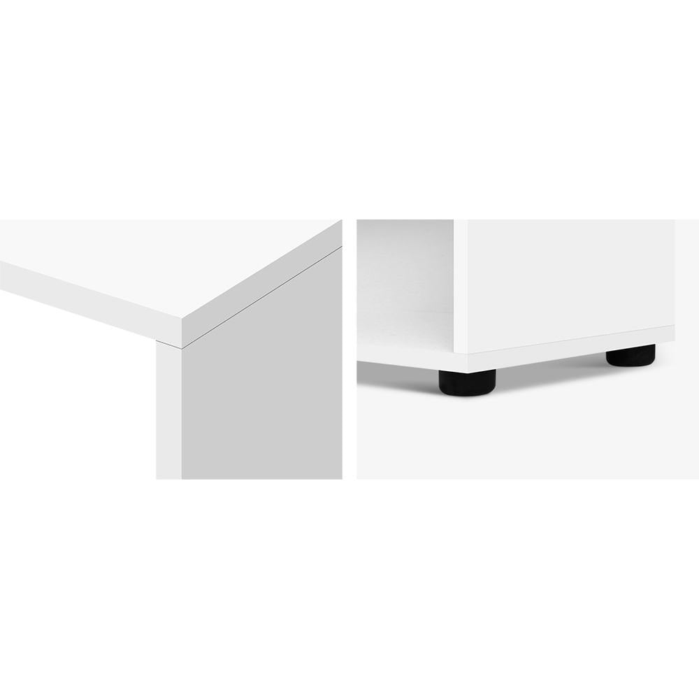 Office Computer Corner Desk Workstation - White