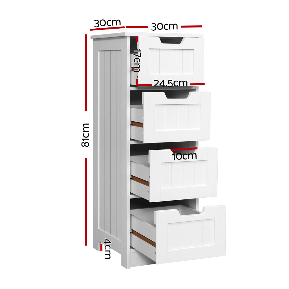 Storage Cabinet Chest of Drawers Dresser Bedside Table Bathroom Stand
