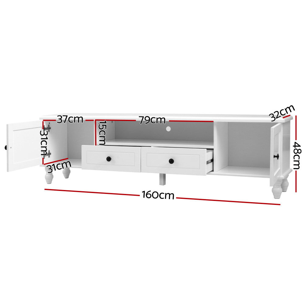 TV Cabinet Entertainment Unit Stand French Provincial Storage 160cm