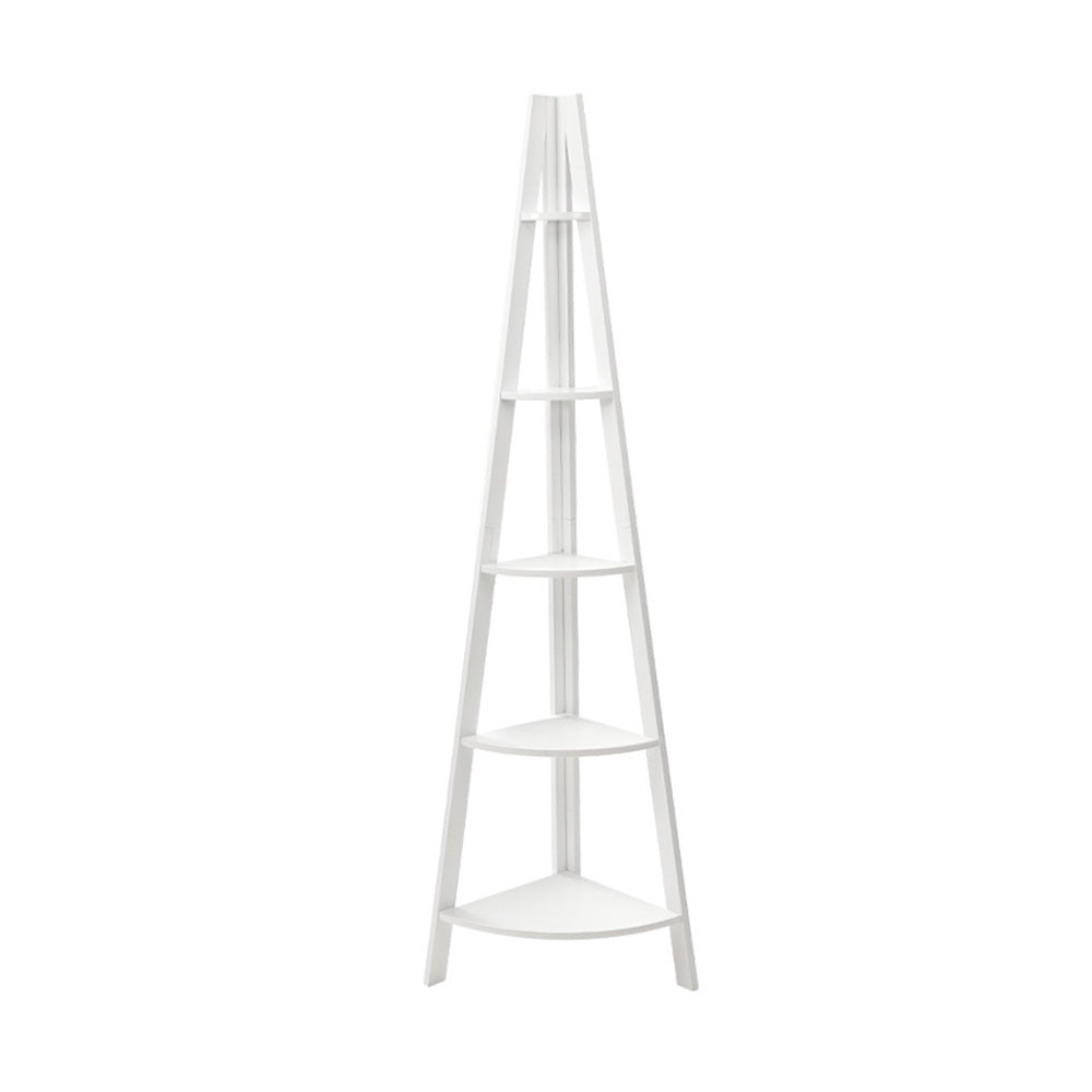5 Tier Corner Ladder Display Shelf Home Storage Plant Stand Bookshelf