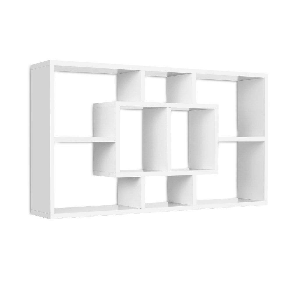 DIY Floating Shelf Set Book Display Storage - White