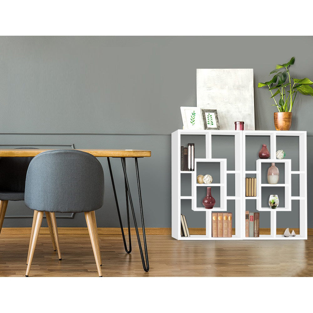 DIY Floating Shelf Set Book Display Storage - White