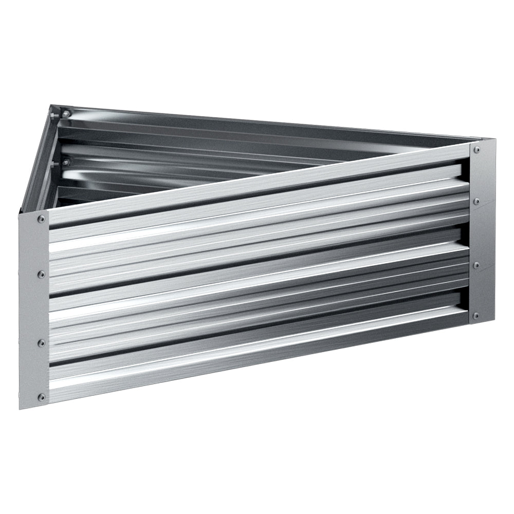 Garden Bed Galvanised Steel Raised Planter Vegetable 86x86x30cm