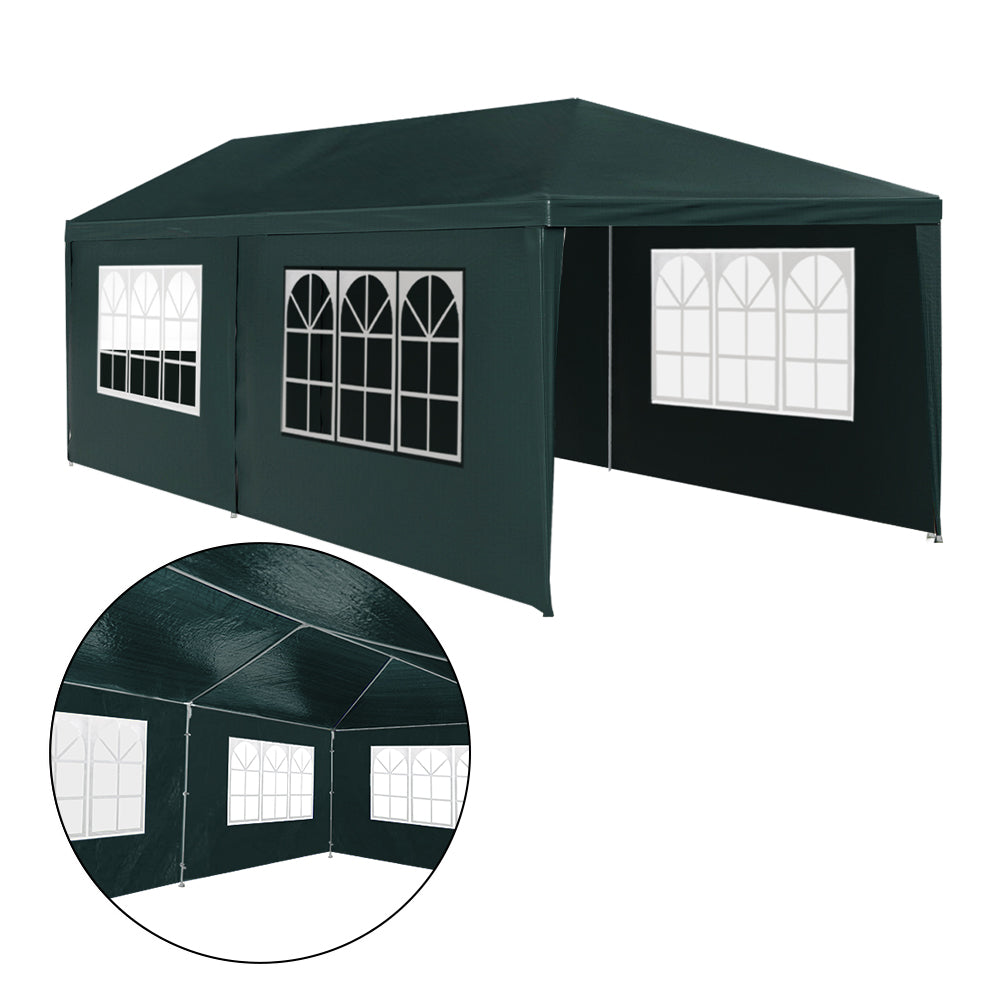 Gazebo Outdoor Marquee Party Camping Tent 4 Wall Panels - 3x6m