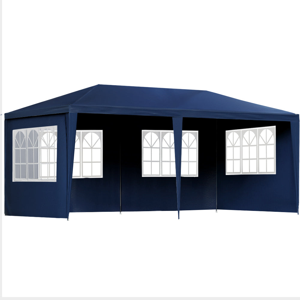 Gazebo Outdoor Wedding Party Camping Tent 6 Wall Panels - 3x6m