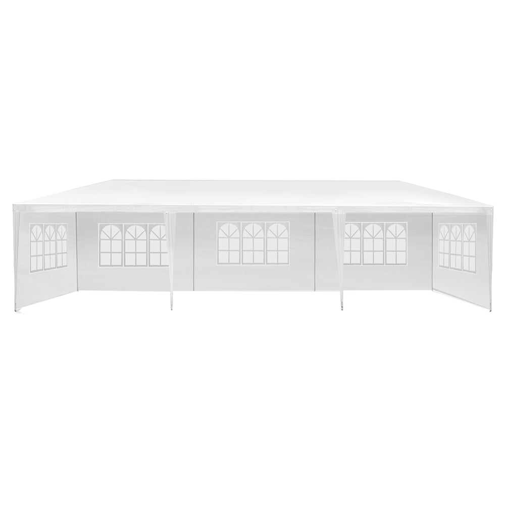 Gazebo Outdoor Marquee Wedding Camping Tent White - 3x9m