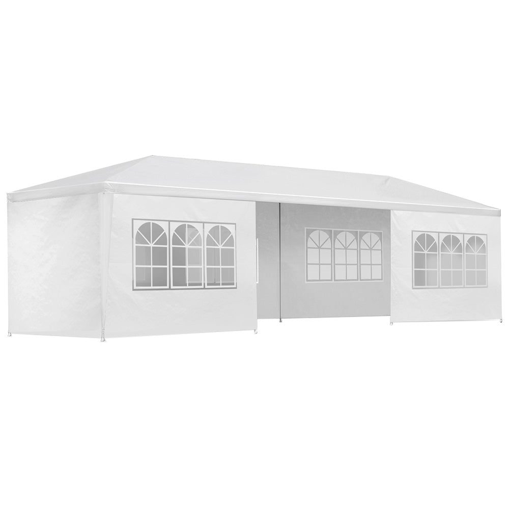 Outdoor Wedding Party Camping Gazebo Tent 8 Wall Panels - 3x9m