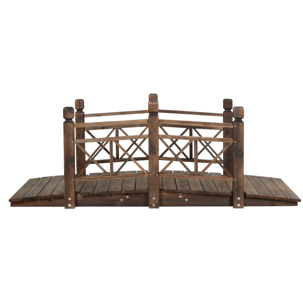 Wooden Rustic Bridge Outdoor Yard Garden Decor