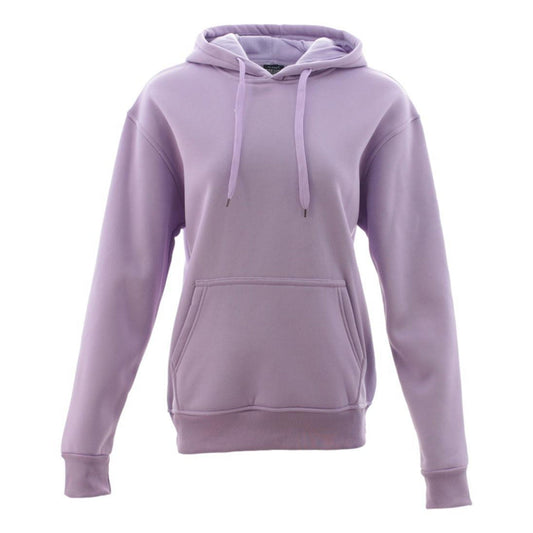 Light Purple Unisex Adult Basic Plain Hoodie Men Pullover Sweater