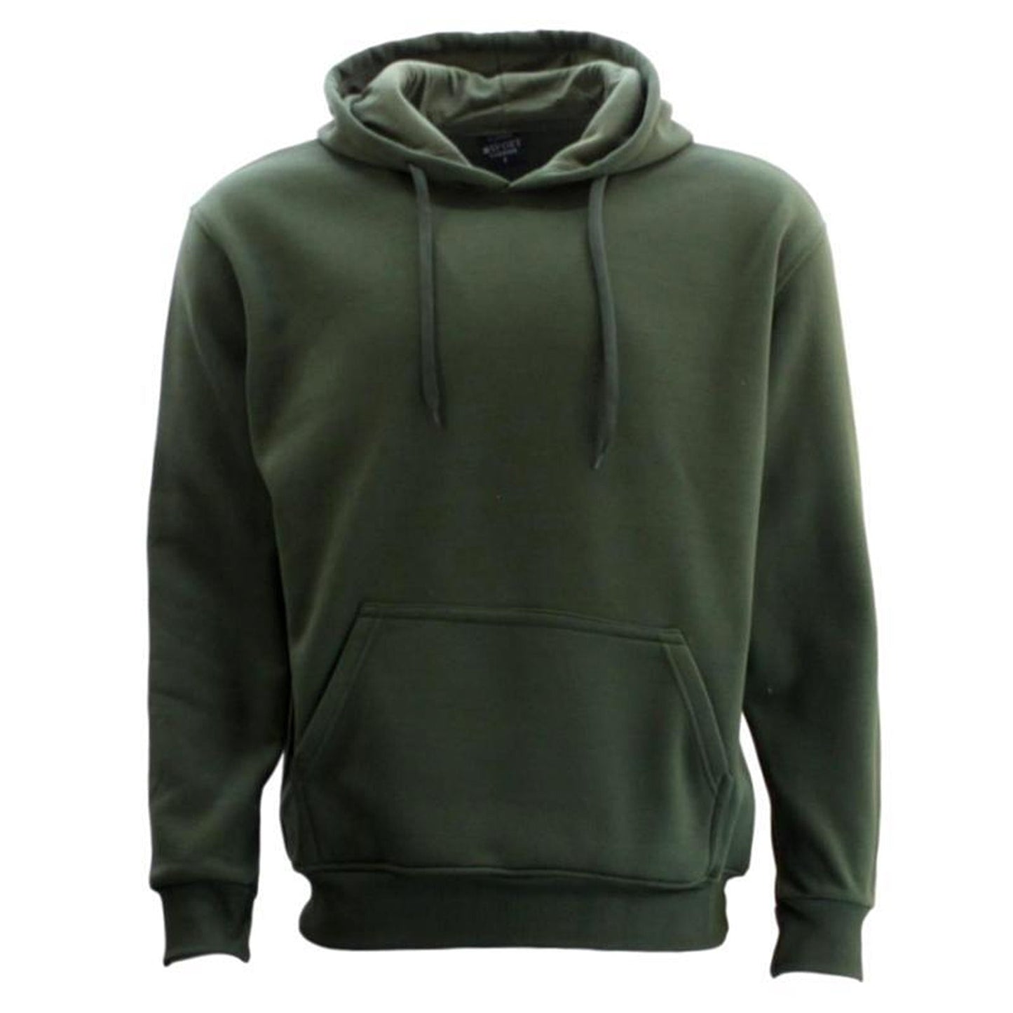 Olive Unisex Adult Basic Plain Hoodie Men Pullover Sweater