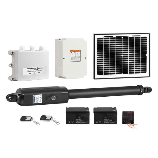Automatic Full Solar Power Swing Gate Opener Kit 600KG