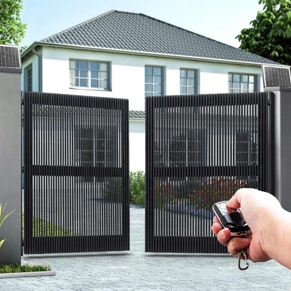 Swing Gate Opener Auto 20W Solar Power Electric Remote Control 1000KG