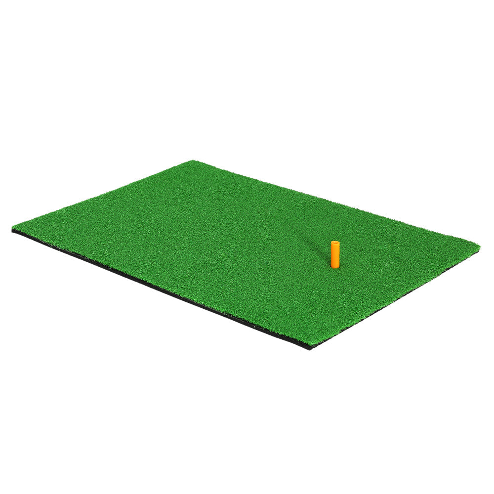 Portable Golf Hitting Mat with Rubber Holder Range Training Aid - 80x60cm