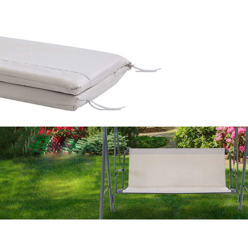 Outdoor Garden Hammock Swing 3 Seater Chair - Beige