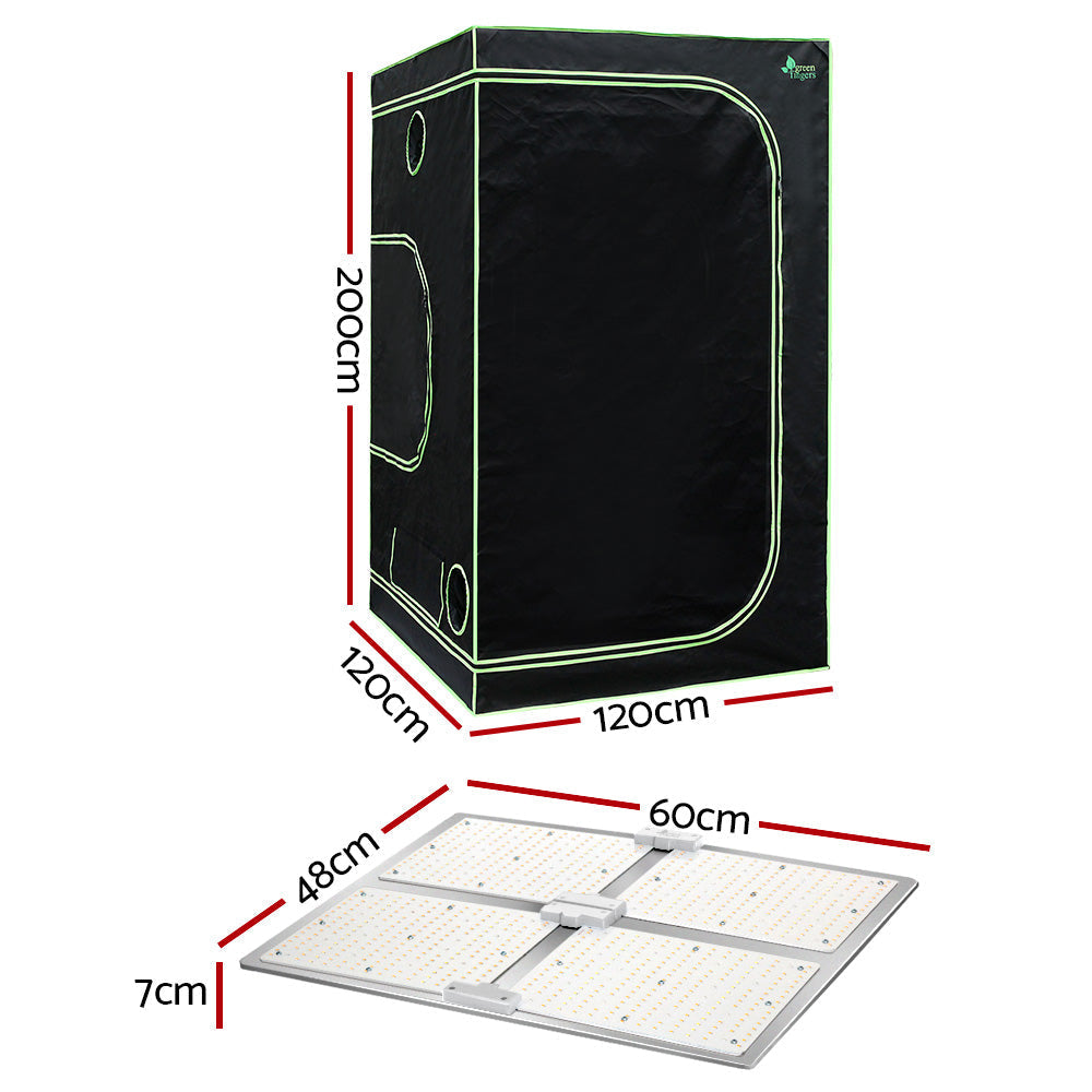 Grow Tent 4500W LED Grow Light Hydroponics Kits System 1.2x1.2x2M