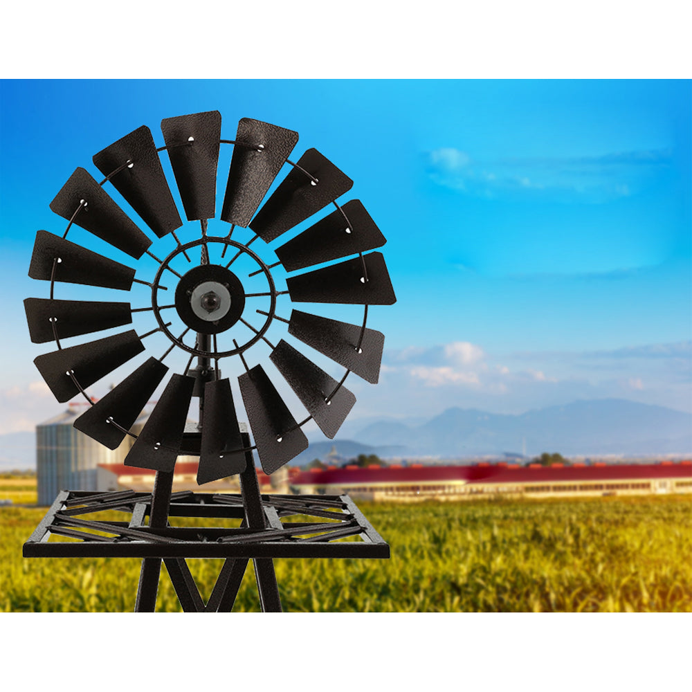 Outdoor Garden Windmill Metal Ornament - 120cm