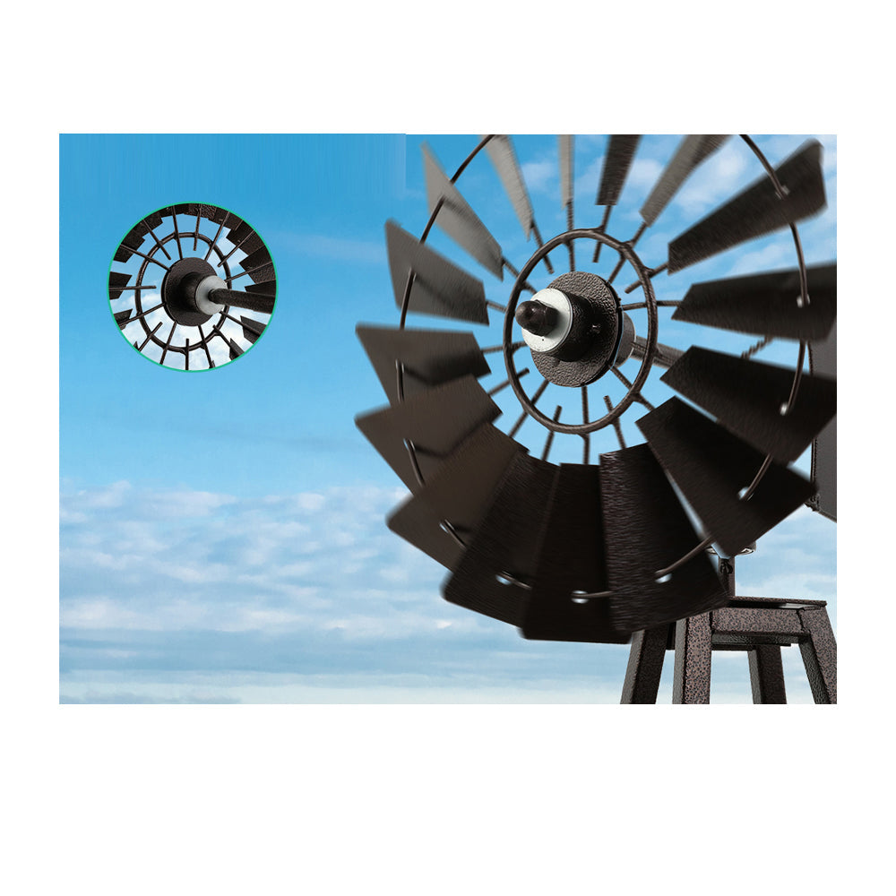 Outdoor Garden Windmill Metal Ornament - 120cm