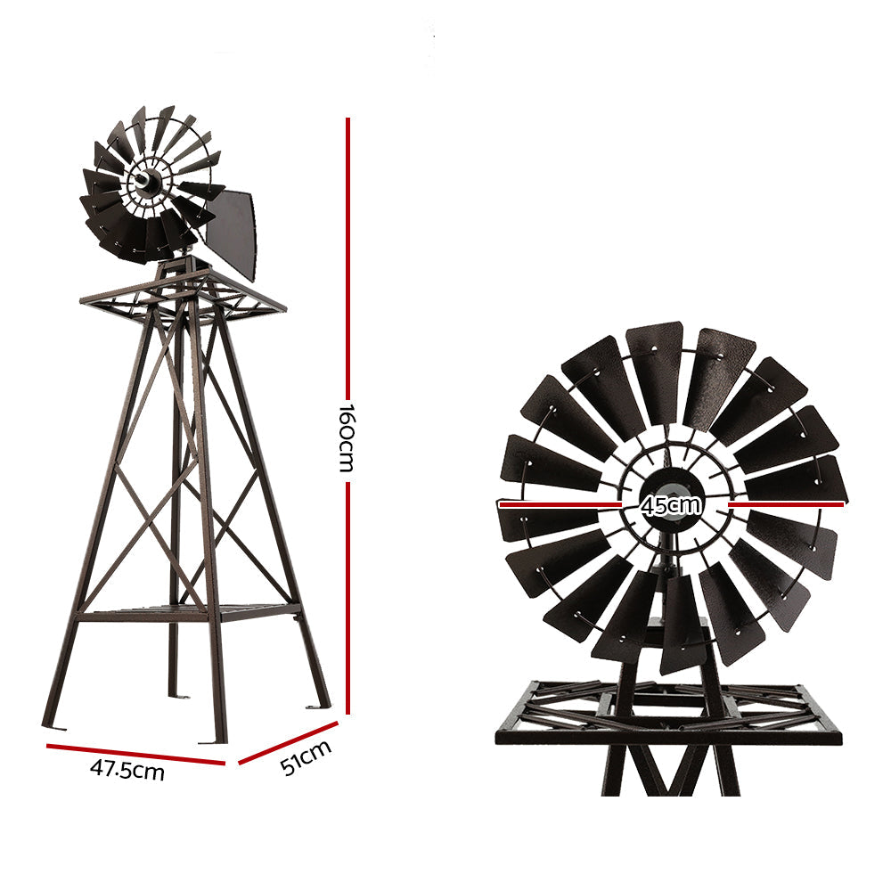Outdoor Garden Windmill Ornament - 160cm