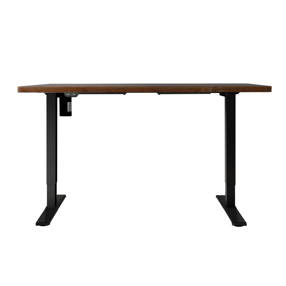 Standing Desk Adjustable Sit Stand Desks Black Brown