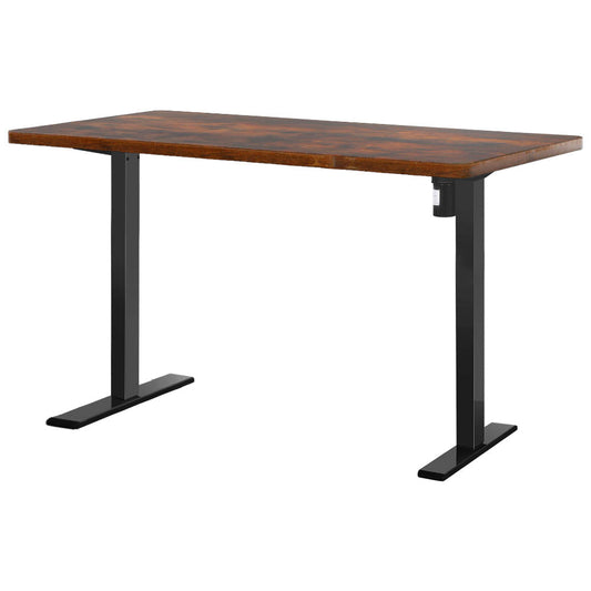 Standing Desk Sit Stand Desks Table Black Brown 140cm