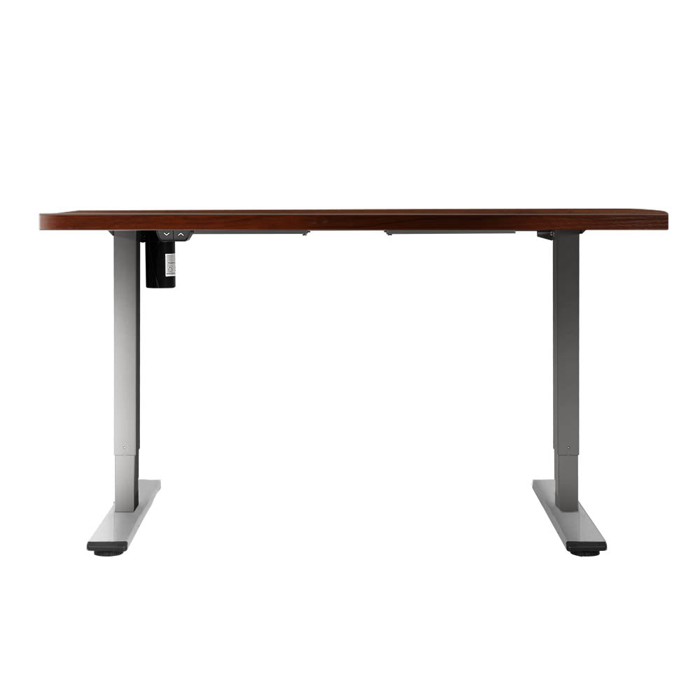 Standing Desk Sit Stand Desks Table Grey Walnut 140cm