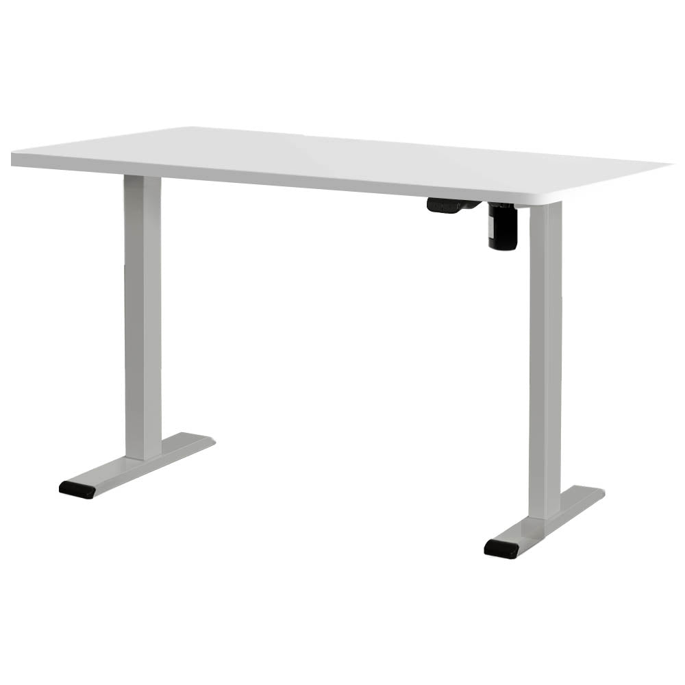 Standing Desk Sit Stand Desks Table Grey White 140cm