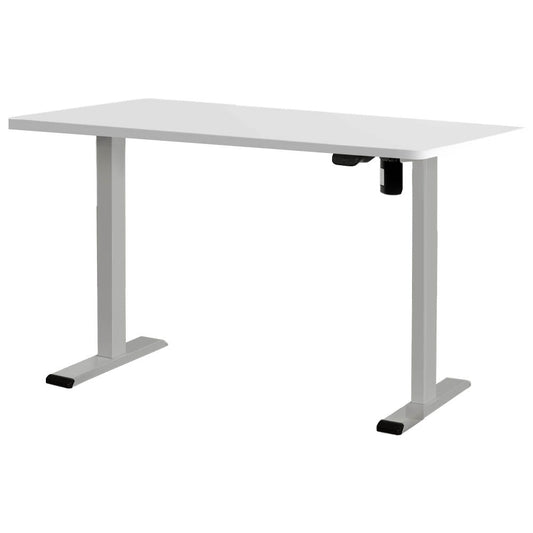 Standing Desk Sit Stand Desks Table Grey White 140cm