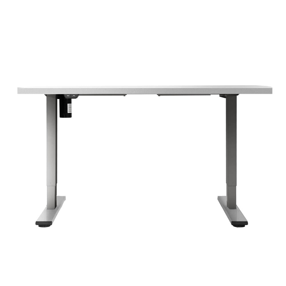 Standing Desk Sit Stand Desks Table Grey White 140cm
