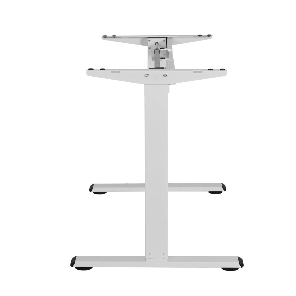 Standing Desk Sit Stand Motorised Height Adjustable Frame Only White