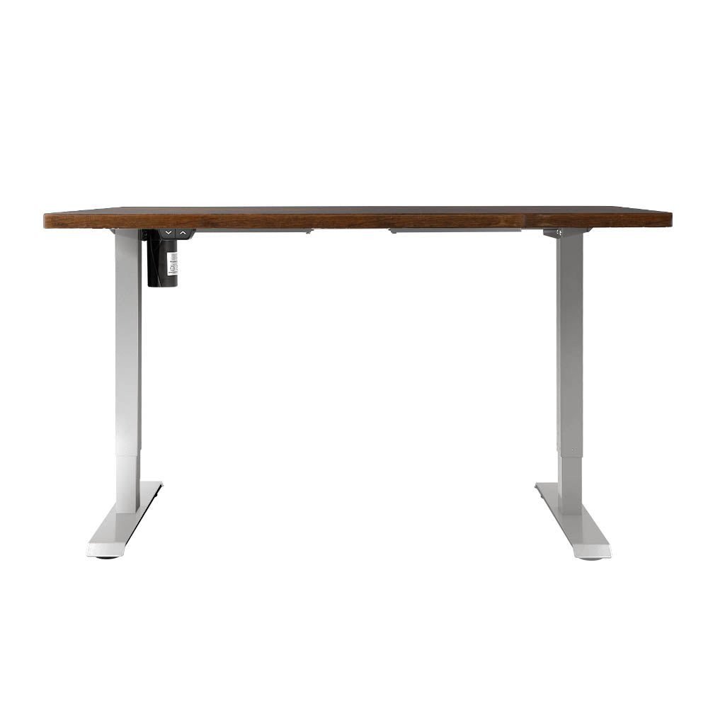 Standing Desk Adjustable Sit Stand Desks White Brown