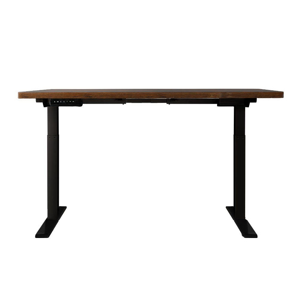 Standing Desk Electric Adjustable Sit Stand Desks Black Brown 140cm