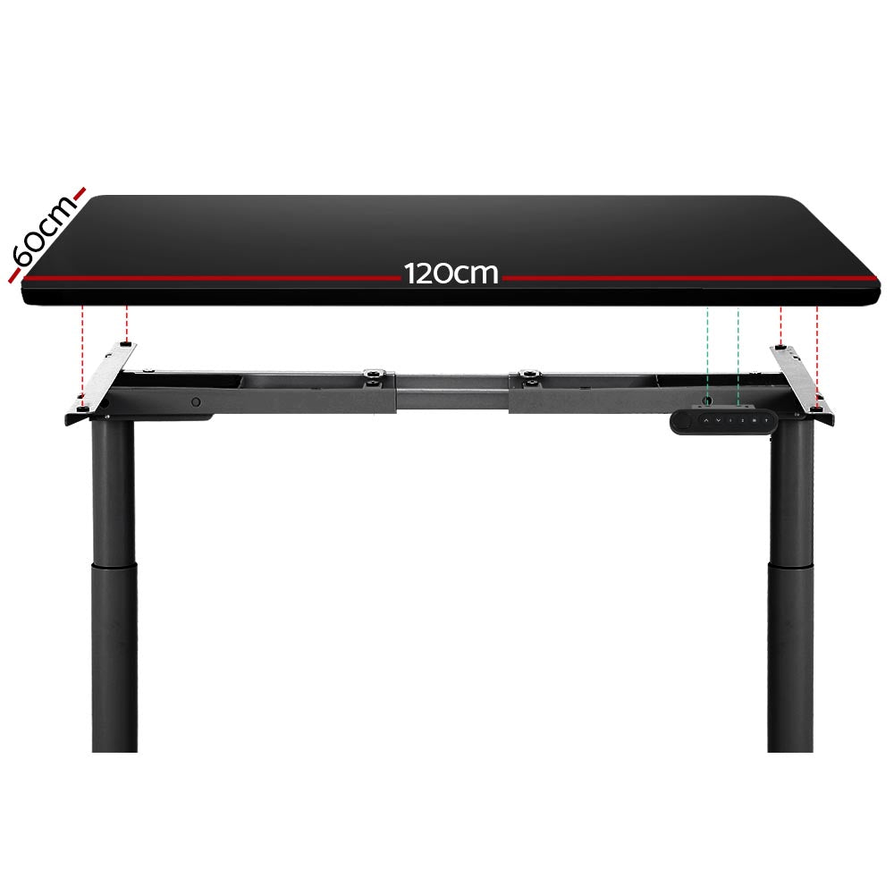 Standing Desk Height Adjustable Sit Stand Desks Table Black
