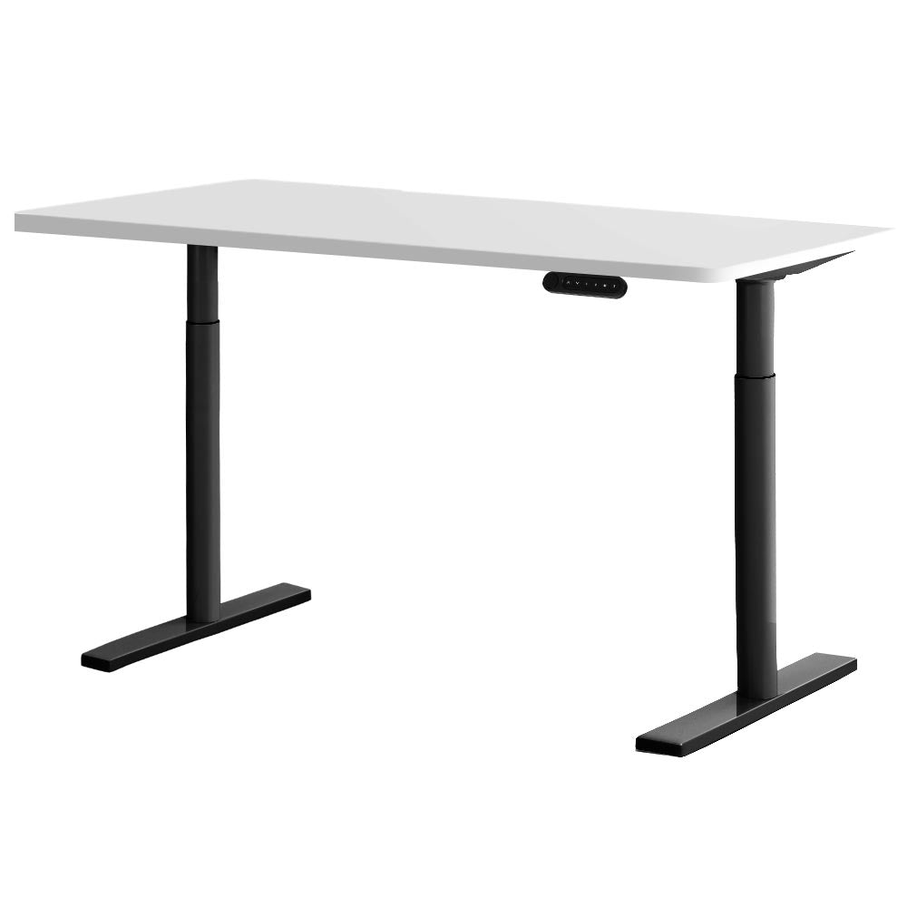 Standing Desk Motorised Adjustable Sit Stand Desks Black White