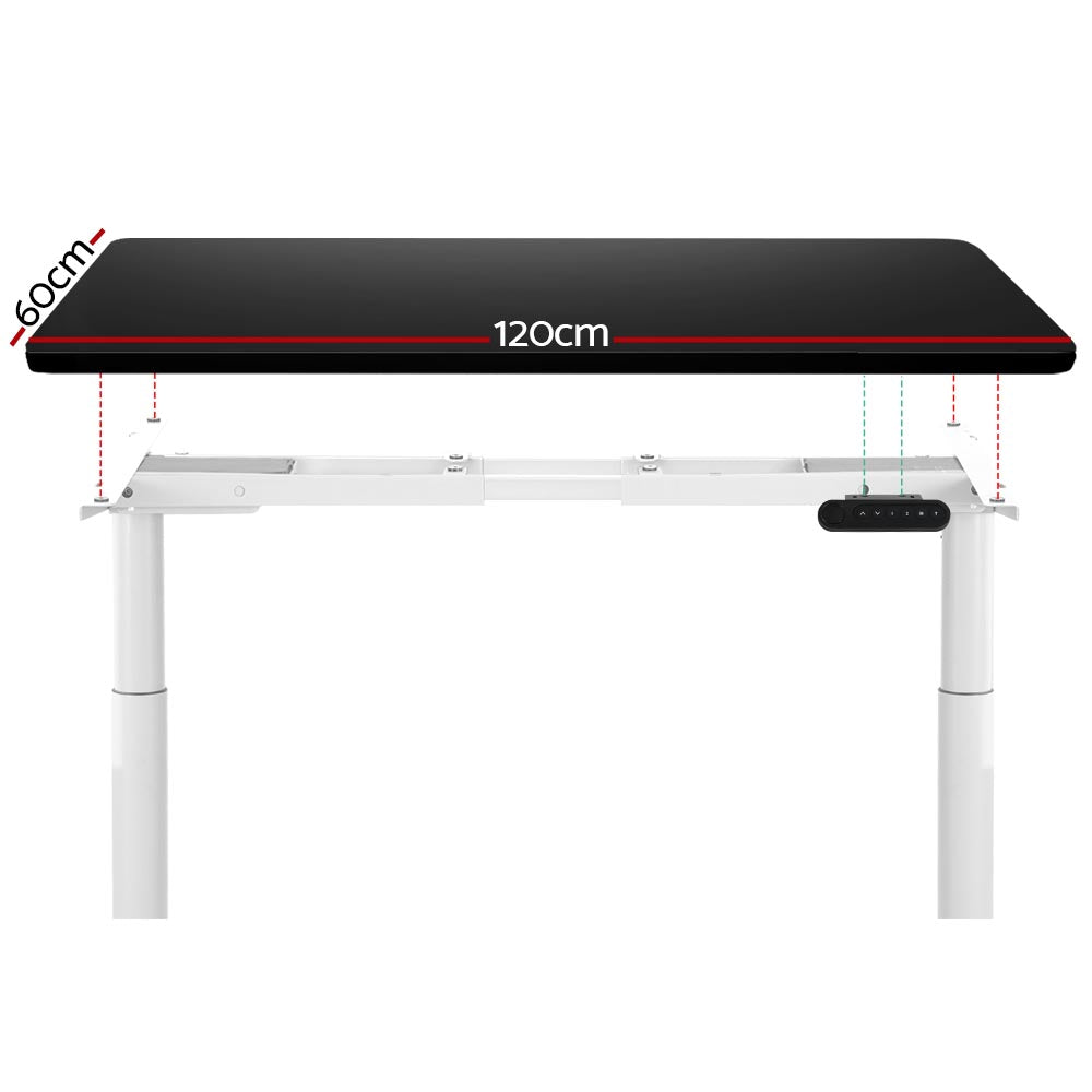 Standing Desk Height Adjustable Sit Stand Desks White Black