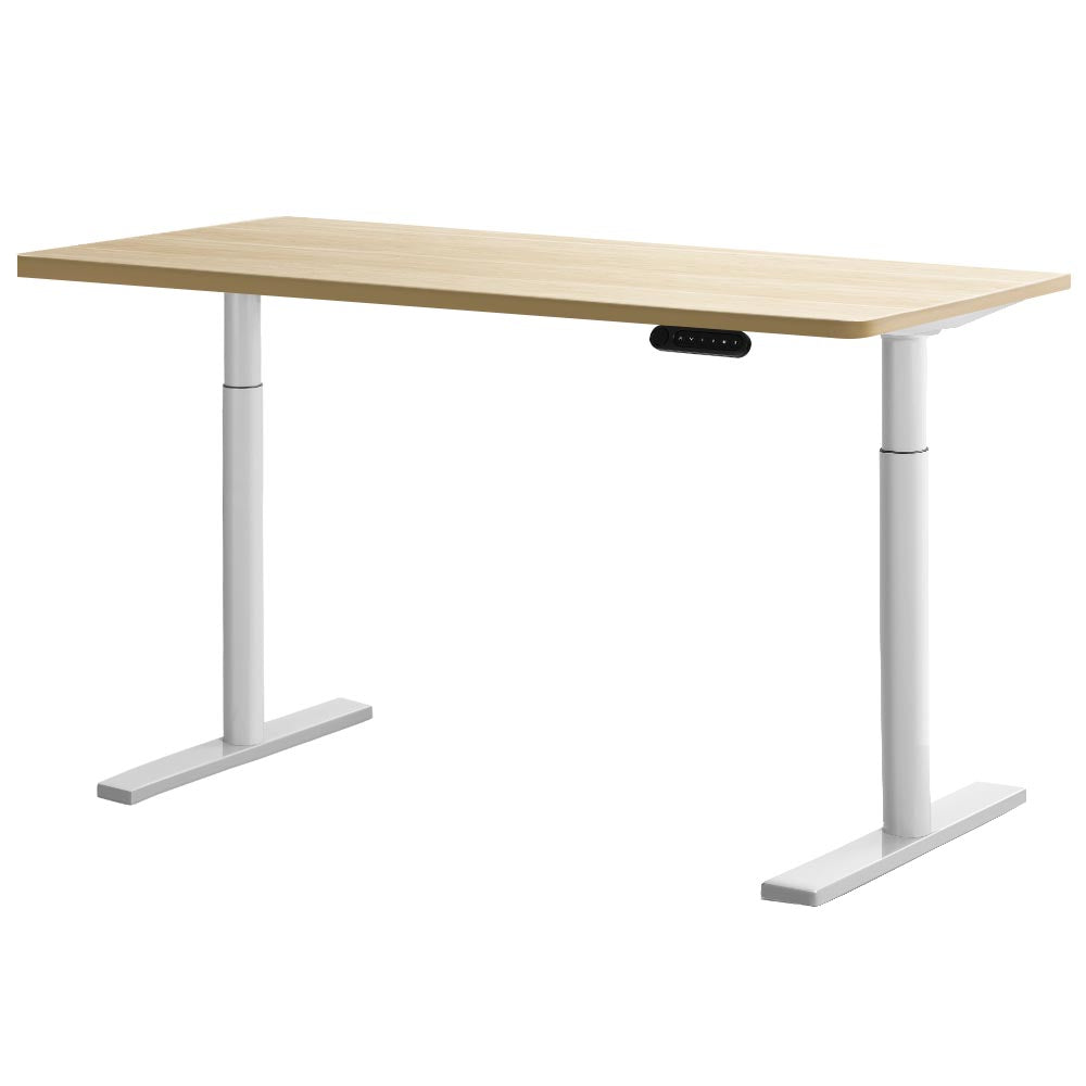 Standing Desk Height Adjustable Sit Stand Desks White Oak