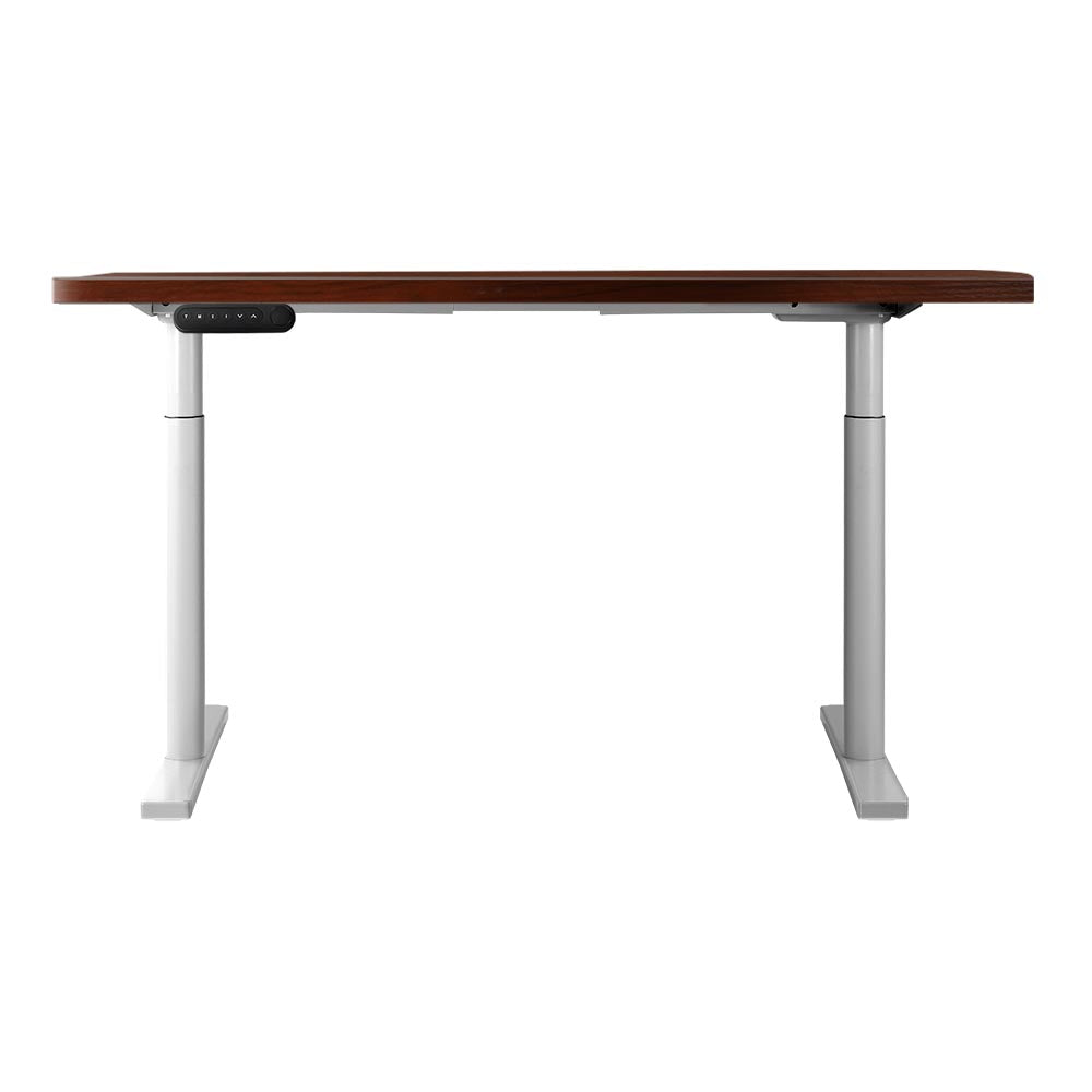 Standing Desk Height Adjustable Sit Stand Desks White Walnut