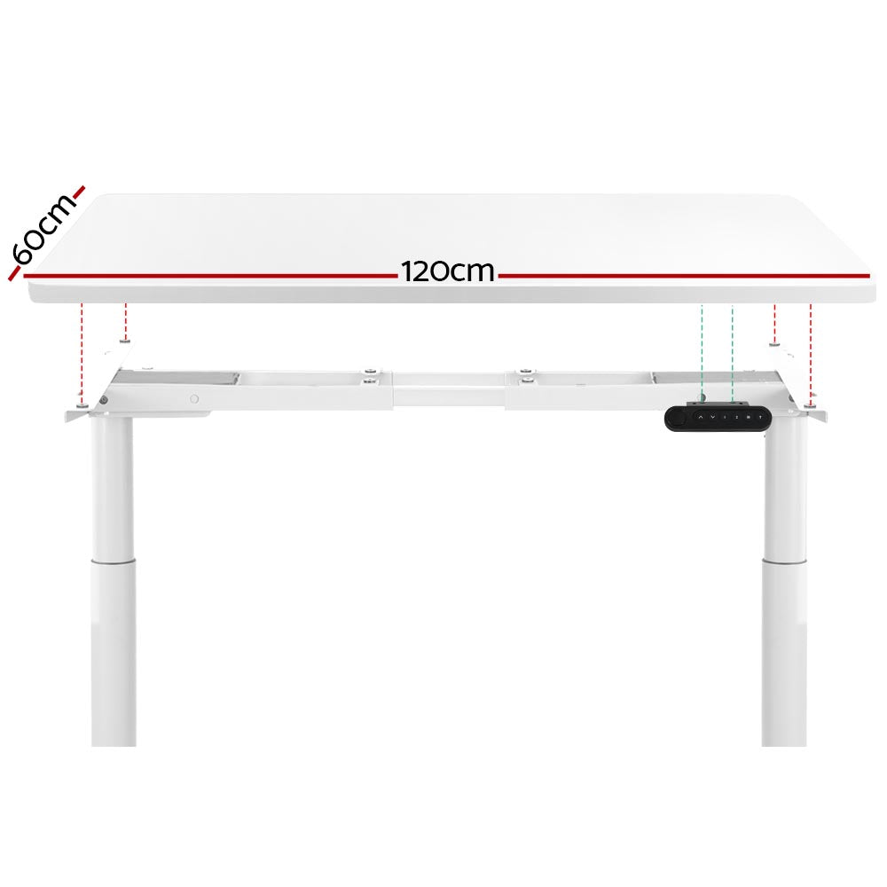 Standing Desk Height Adjustable Sit Stand Desks Table White
