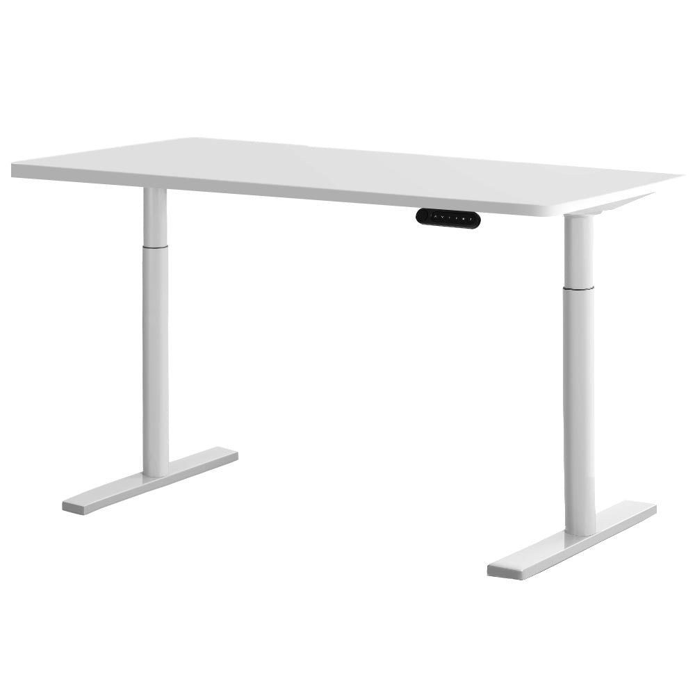 Standing Desk Height Adjustable Sit Stand Desks White 140cm