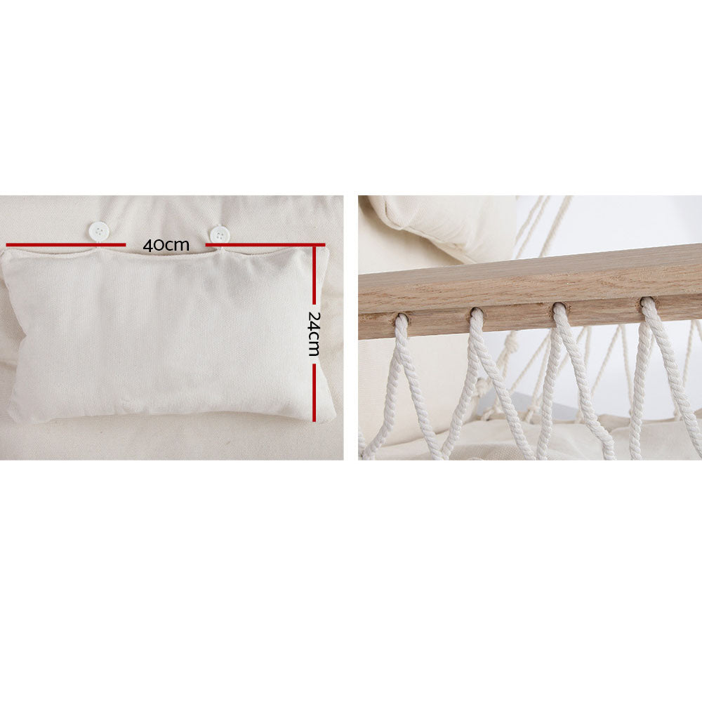Hammock Swing Chair - Cream - 120KG Capacity