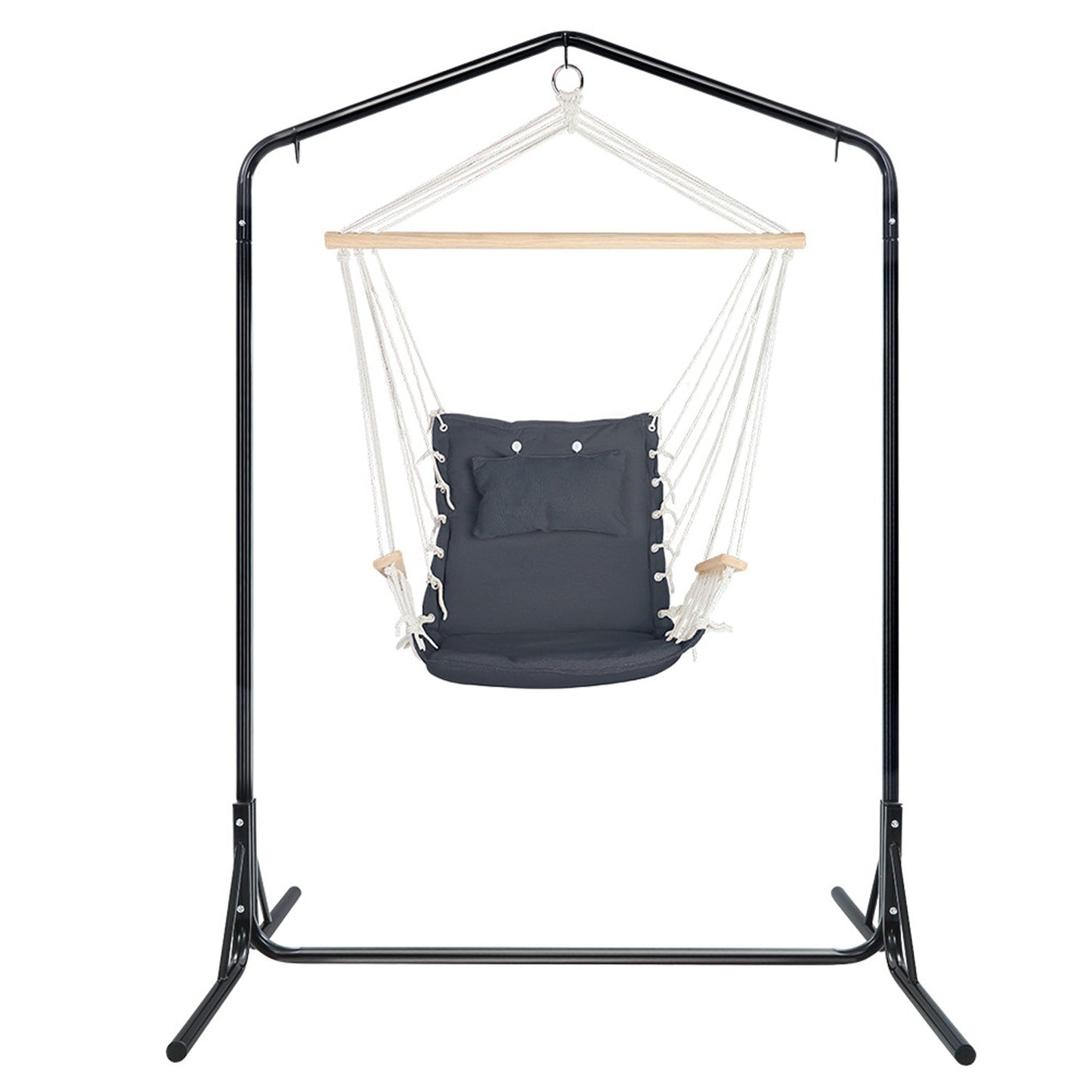 Outdoor Hammock Chair with Stand - Black