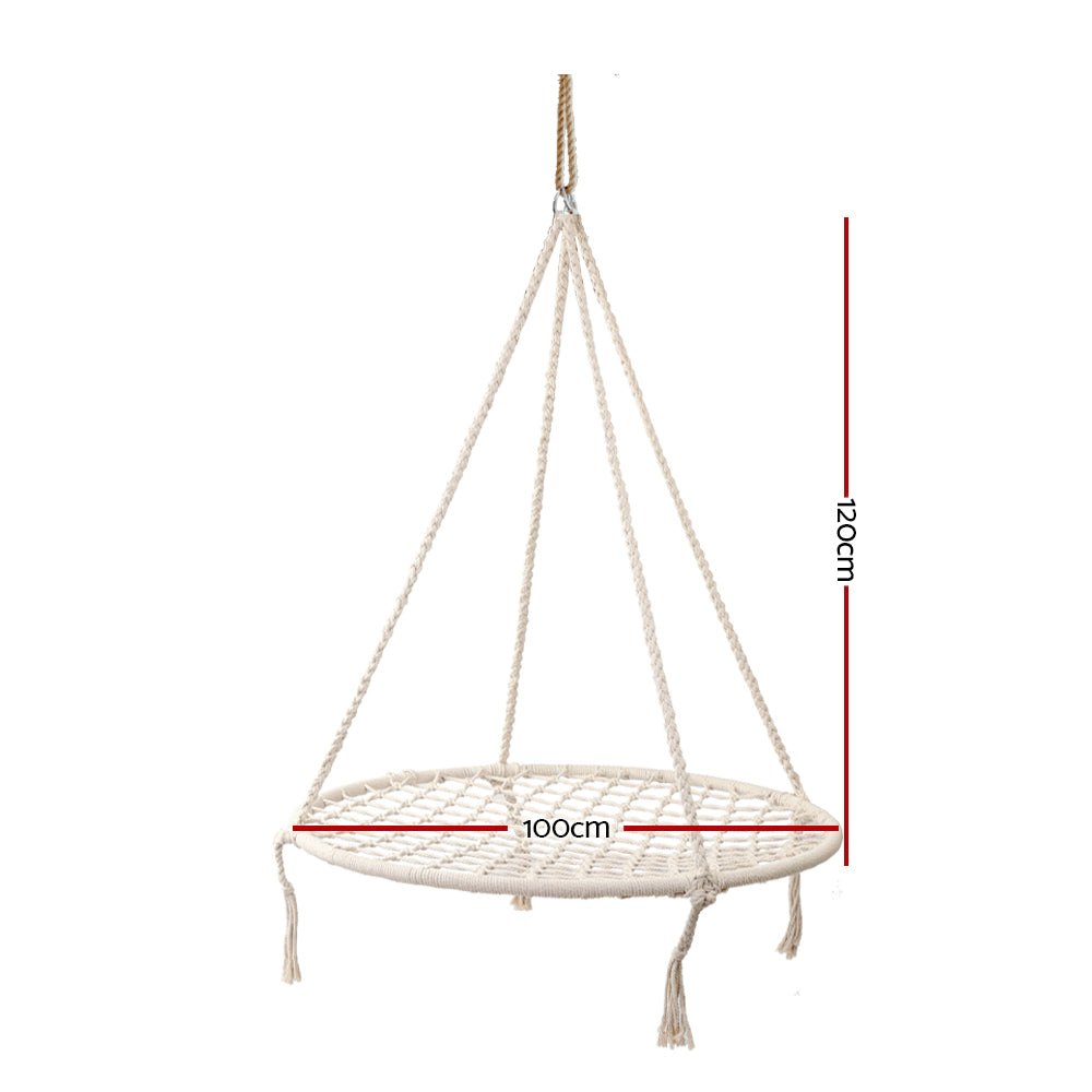 Kids Nest Hammock Swing Chair - Grey - 120KG Capacity