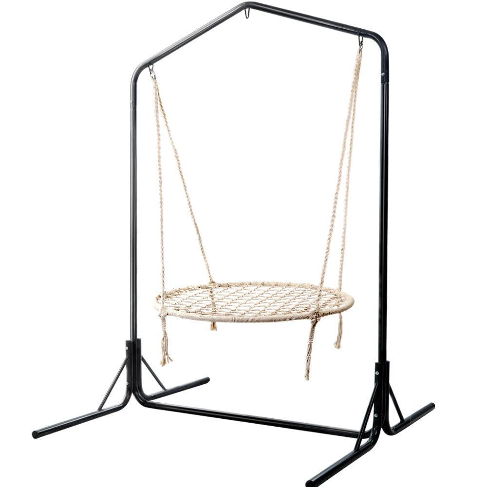 Outdoor Nest Spider Web Swing Hammock Chair Stand - 100cm