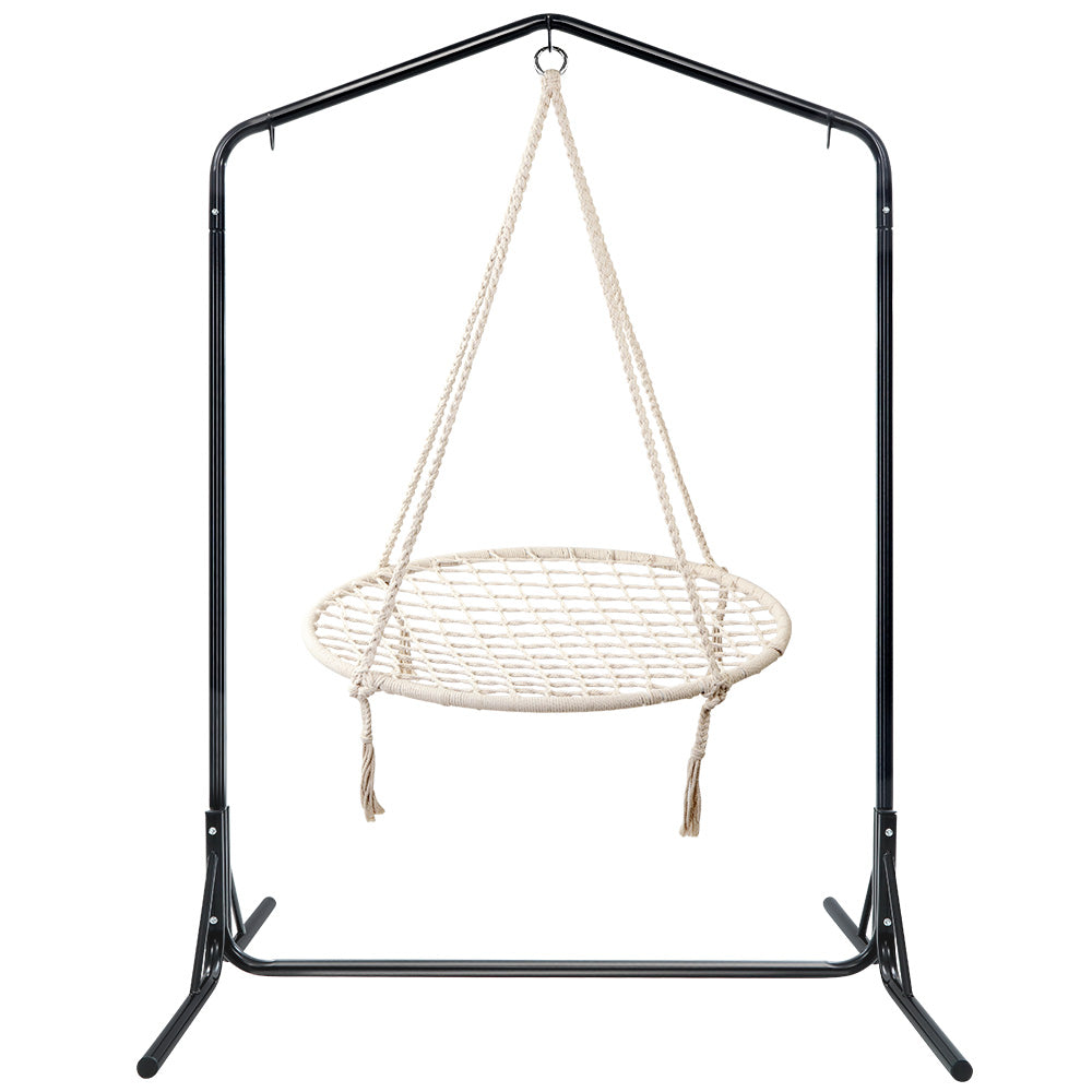 Outdoor Nest Spider Web Swing Hammock Chair Stand - 100cm