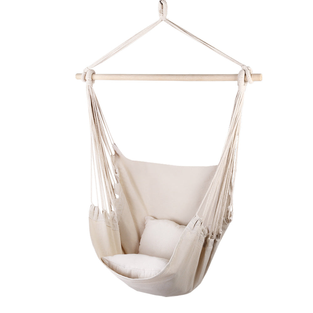Hammock Swing Chair - Cream - 120KG Capacity